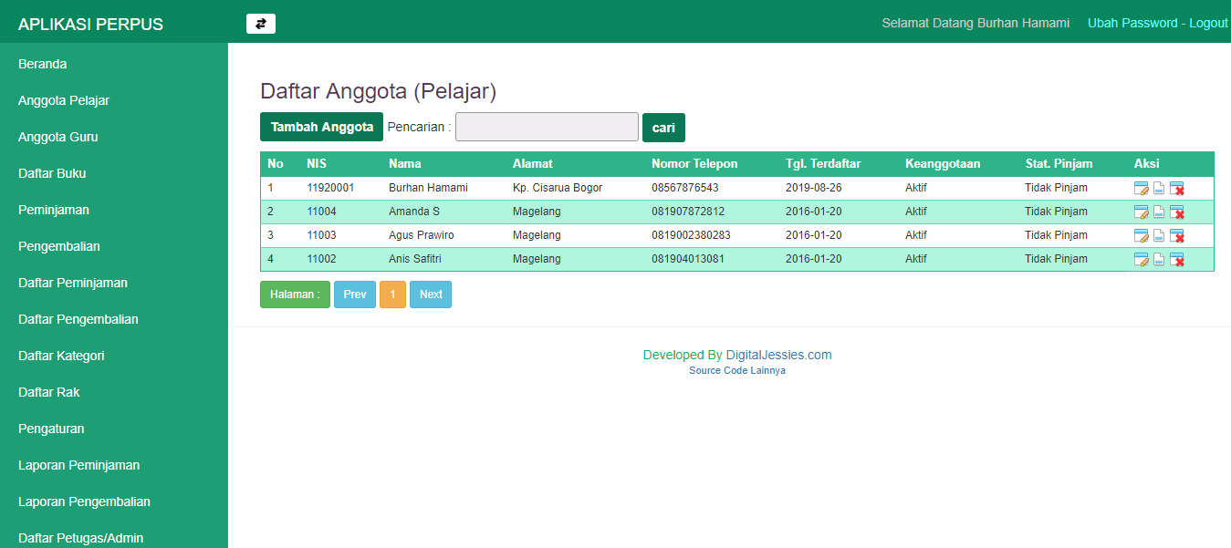 Download Sistem Informasi Perpustakaan