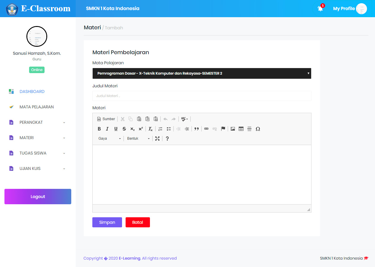 Source Code Elearning