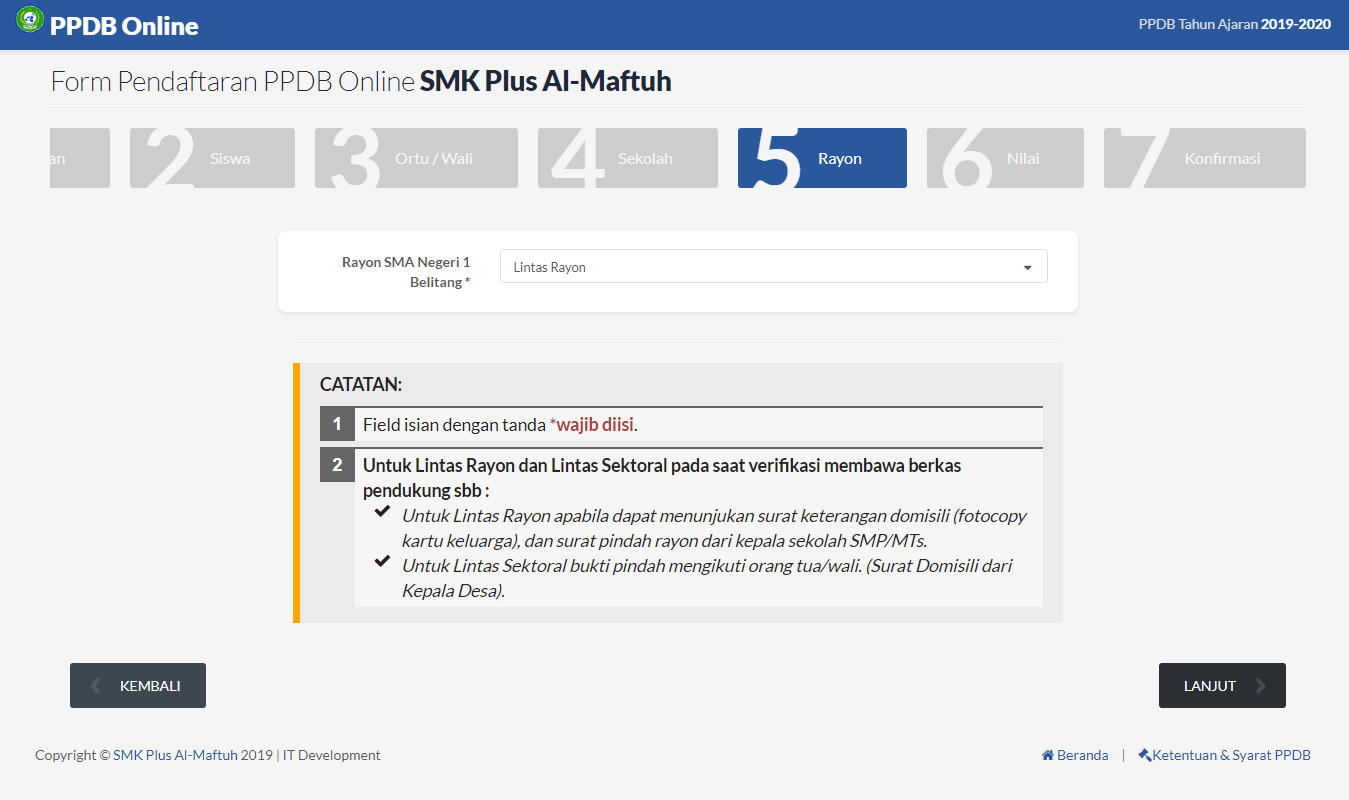 Aplikasi Sistem Informasi PPDB Online