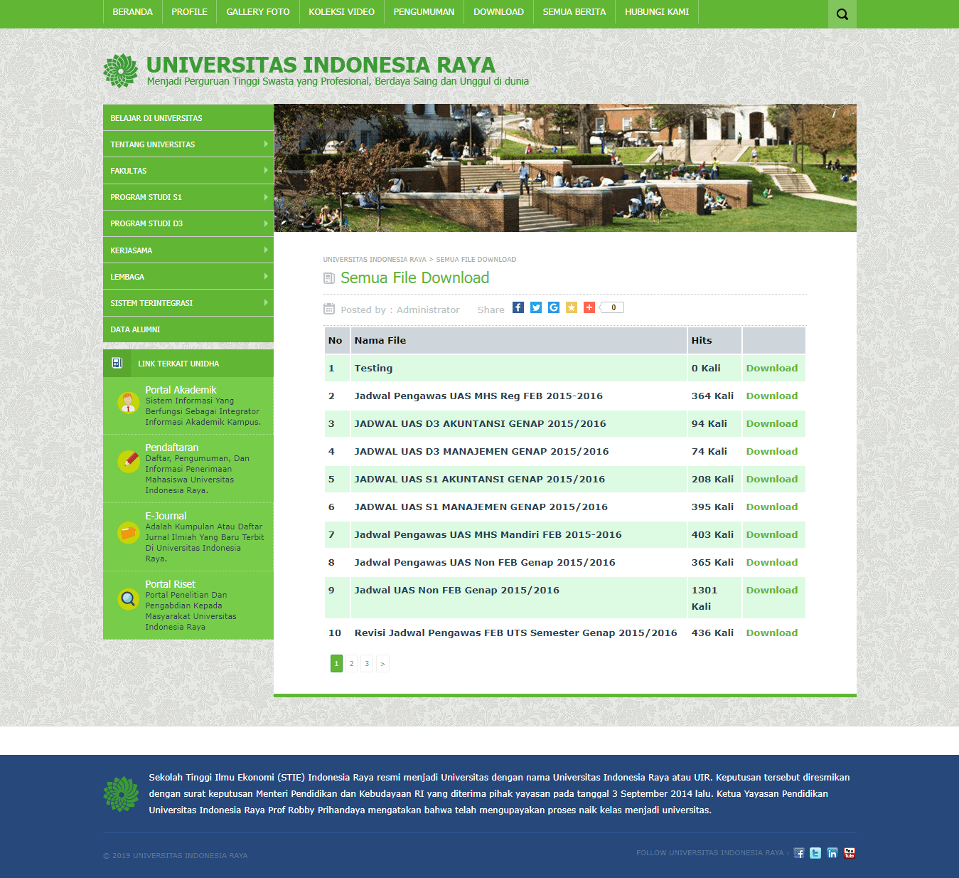 Download Sistem Informasi Website Kampus