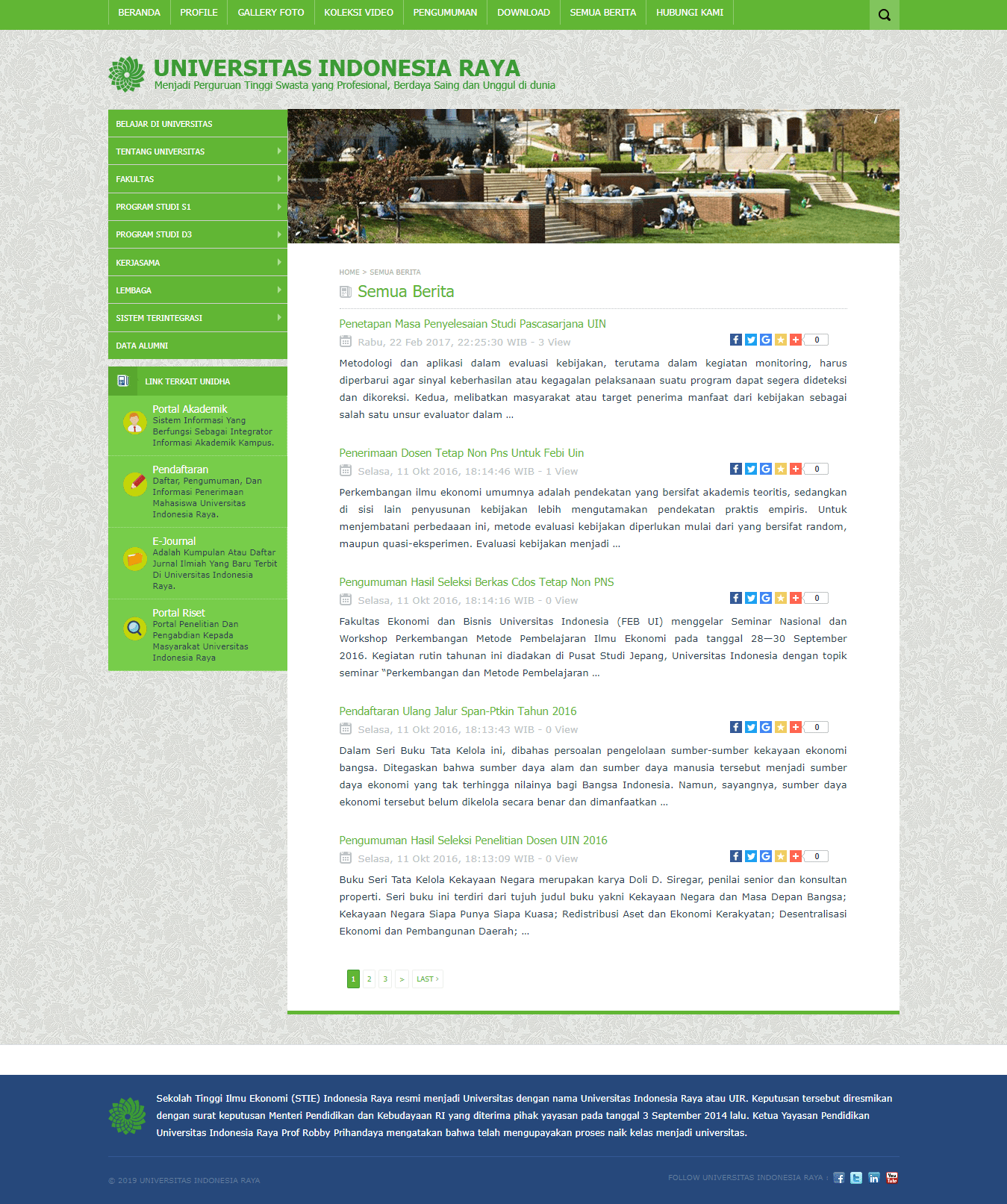 Download Sistem Informasi Website Kampus